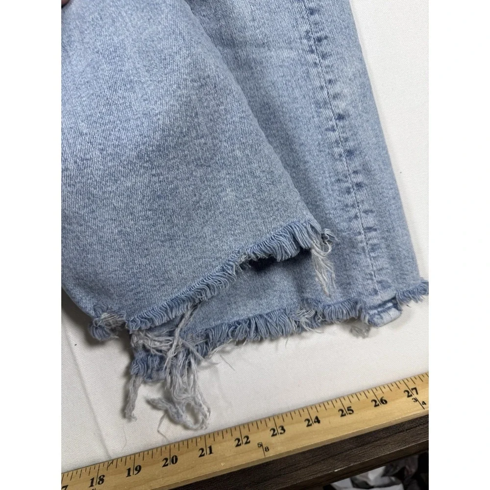 MOTHER The Hustler Ankle Chew Jeans Women 32 High Rise Drinking By The Pool Wash